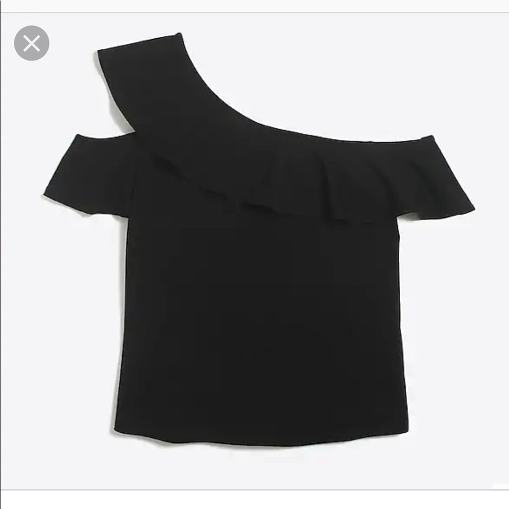 J. CREW TOP / one sleeve Off the shoulder TOP.